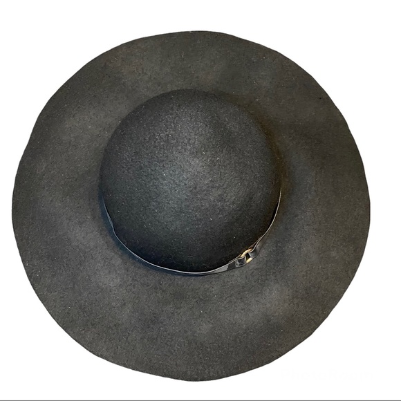 D&Y Wool Floppy Hat Black Woman’s One Size Fits Most - Picture 3 of 4